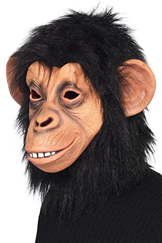 Smiffys Chimp Mask Full Overhead