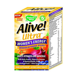 Nature's Way Alive! Womens Energy Ultra Wholefoods Plus Tablets, 30 g