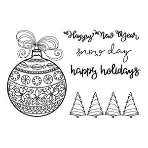 Spellbinders Happy Ornaments by Stephanie Low Stamp and Die Set