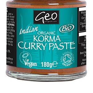 Geo Organics Organic Korma Curry Paste (6x180g)