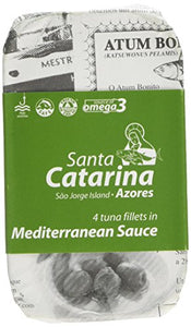 Santa Catarina Tuna Fillets in Mediterranean Sauce 120 g (Pack of 2)