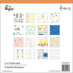 Pinkfresh Studio Double-Sided Paper Pack 12"X12" 16/Pkg Dream On, 8 Designs/2