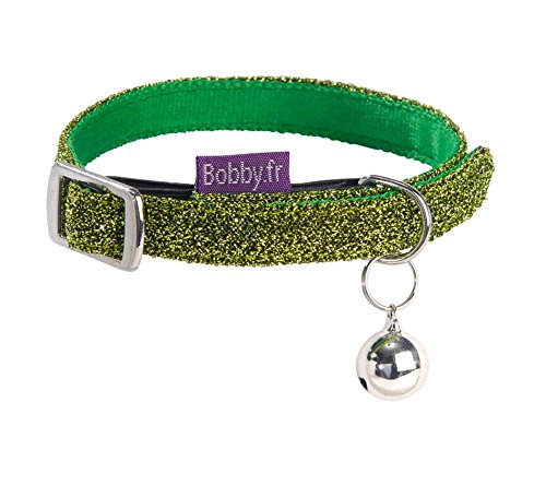 Cat Collar Disco Green Size Xs