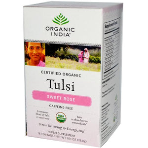 Organic Tulsi Tea; Sweet Rose