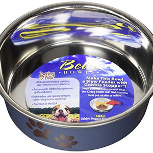 Metallic Bella Bowls Small-Blueberry | Loving Pet Products