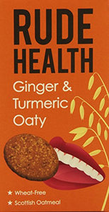 Rude Health Ginger and Turmeric Oaty Biscuits 200 g (Pack of 4)
