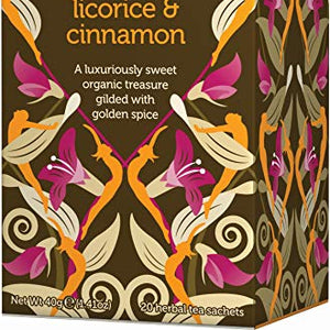 Pukka Licorice & Cinnamon, Organic Herbal Tea (4 Pack, 80 Tea bags)
