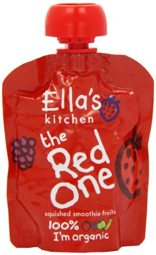 Ella's Kitchen The Red One Organic Squished Smoothie Fruits 90 g (Pack of 5)