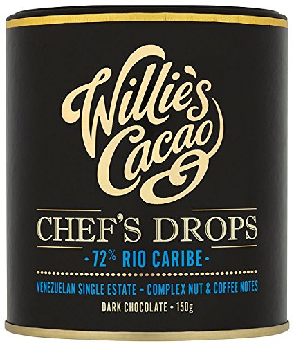 Willie's Cacao Chef's Drops 72 Caribe Rio 150 g (Pack of 3)