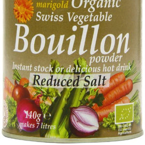 Marigold Organic Swiss Vegetable Vegan Bouillon Powder, 140 g