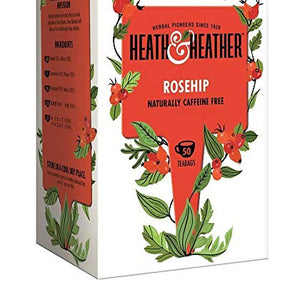 Heath & Heather Rosehip and Hibiscus Herbal 50 Teabags