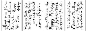 Prima Marketing 971540 Adhesive Rub-Ons - Holiday Greetings