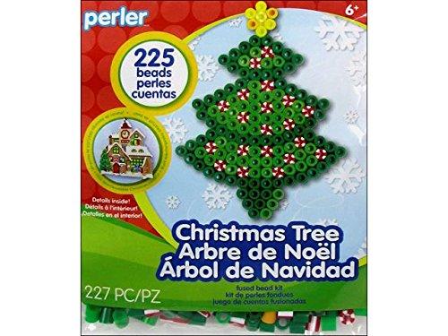 Perler Beads Christmas Tree Activity Kit with Pegboard (225 Count), 80-72228