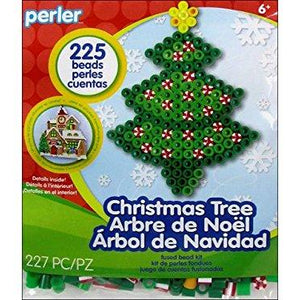 Perler Beads Christmas Tree Activity Kit with Pegboard (225 Count), 80-72228
