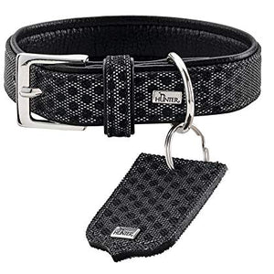 Collar Hella Reflect, 35 Artificial Leather, Reflecting, Black | Hunter