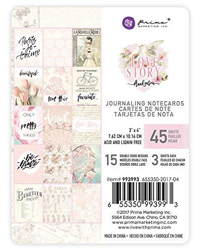 Prima Marketing Love Story-3x4 Journaling Cards