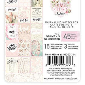 Prima Marketing Love Story-3x4 Journaling Cards