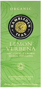 Hambleden Herbs Organic Lemon Verbena 20 Tea Bags (Pack of 6)