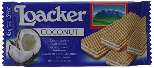 Loacker Coconut Wafers 45 g (Pack of 25)