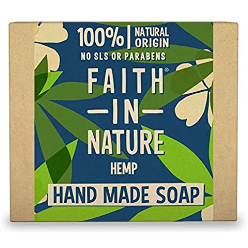 Faith In Nature Pure Vegetable Soap. Hemp & Green Tea. 100g Bar