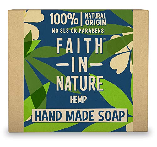 Faith in Nature Organic Hemp and Green Tea Soap 100g Pack of 3