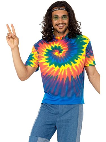 Fancy Dress VIP Smiffys 1960s Tie Dye T-Shirt Chest 42"-44" (47207L) NEEDSDIMS Jun 2018