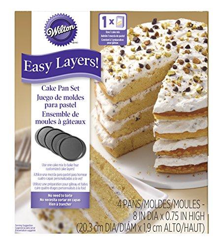 Wilton Easy Layers! Round Layer Cake Pans Set, 4-Piece