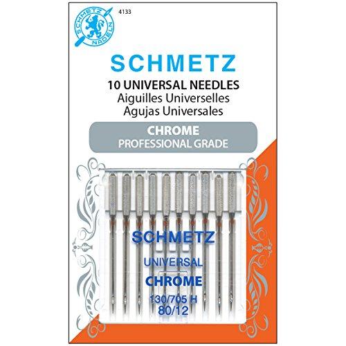 Schmetz SCH4133 10 Piece Chrome Universal Size 80/12 Needle