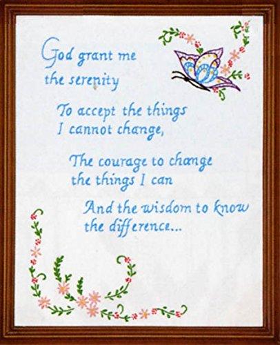 Stamped White Sampler 11"X14"-Serenity Prayer
