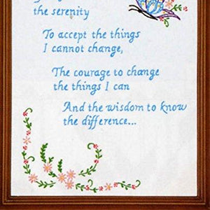 Stamped White Sampler 11"X14"-Serenity Prayer