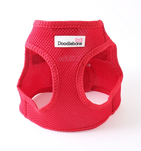 Snappy Mesh Harness Red Large| Doodlebone