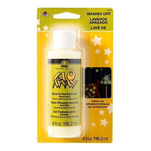 Plaid Glo-Away Washable Acrylic Paint (4-Ounce), 5042 Glow-in-the-Dark