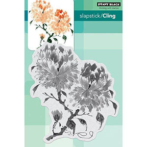 Penny Black Peony Cling Unmounted Rubber Stamp (40-537)