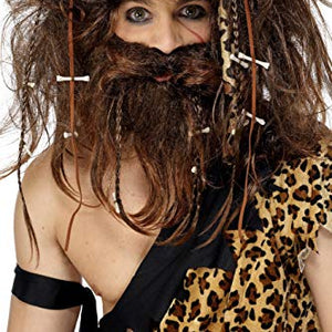 Smiffys Crazy Caveman Set - Brown