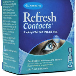 Refresh Contact Eye Drops 20 X 0.4ml