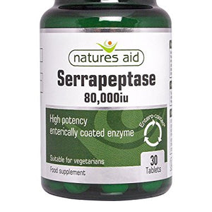Natures Aid Serrapeptase 80,000iu 30 Tablet (PACK OF 2)