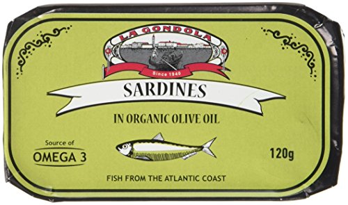La Gondola Sardines in Organic Olive Oil 120 g (Pack of 5)
