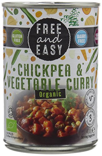 Free and Easy Organic Chick Pea Vegetable Curry 400 g (Pack of 3)