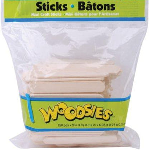 Simply Art Wood Mini Craft Sticks 150 ct.