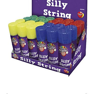 Smiffy's Scotland St. Andrew's Cross – SM99999 – Box of 24 Silly Strings of Assorted Colours One Size Fits All