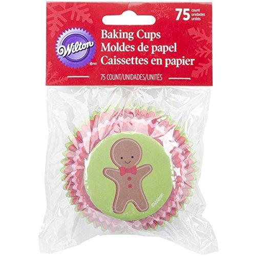 Wilton Gingerbread Boy Baking Cups, 75-Count