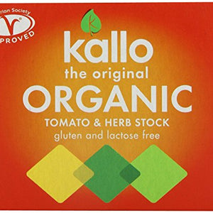 Kallo Organic Tomato & Herb Stock Cubes 66g (Case of 15)