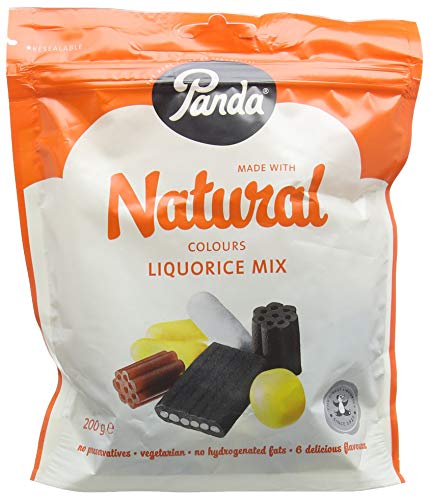 Panda Mix Natural Licorice 200 g (Pack of 6)