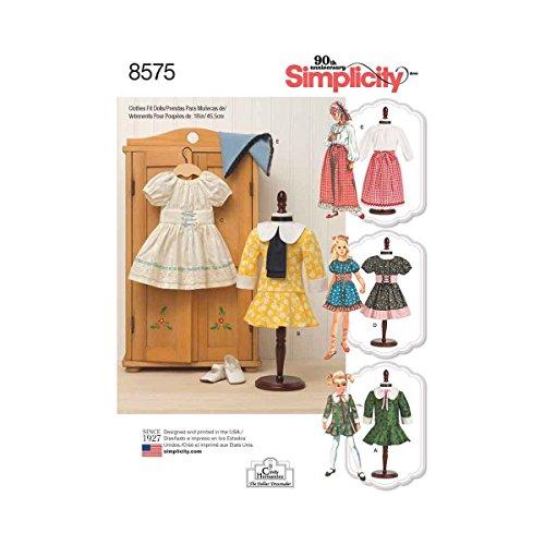 Simplicity 8575OS 18 inch doll dress