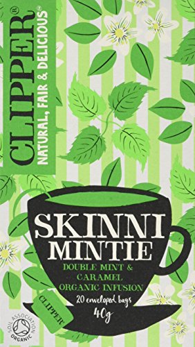 Clipper Skinni Mintie Tea Bags (Pack of 6, Total 120 Teabags)