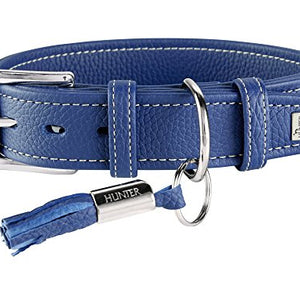 Collar Cannes 55 Leather Blue | Hunter