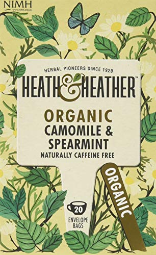 Heath and Heather Organic Camomile Spearmint Tea 20 Bags