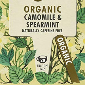 Heath and Heather Organic Camomile Spearmint Tea 20 Bags