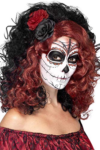 Smiffys 45221 Day of The Dead Wig (One Size)