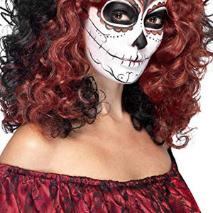 Smiffys 45221 Day of The Dead Wig (One Size)